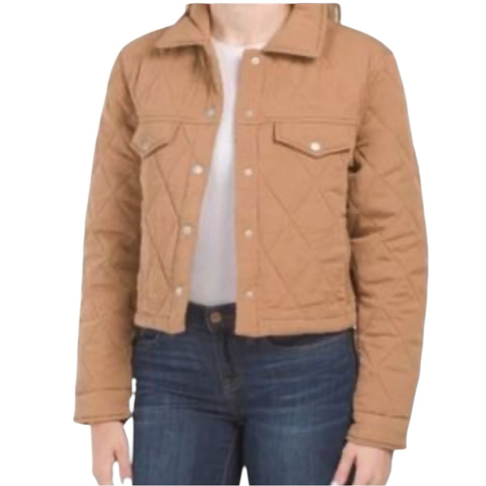 Blank NYC Beige Quilted Jacket
